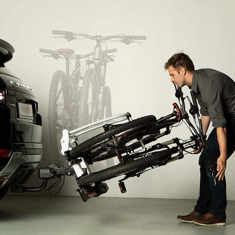 yakima福德自行车架球头后拖式支架可折叠带尾灯可运载车载单车 - 图0