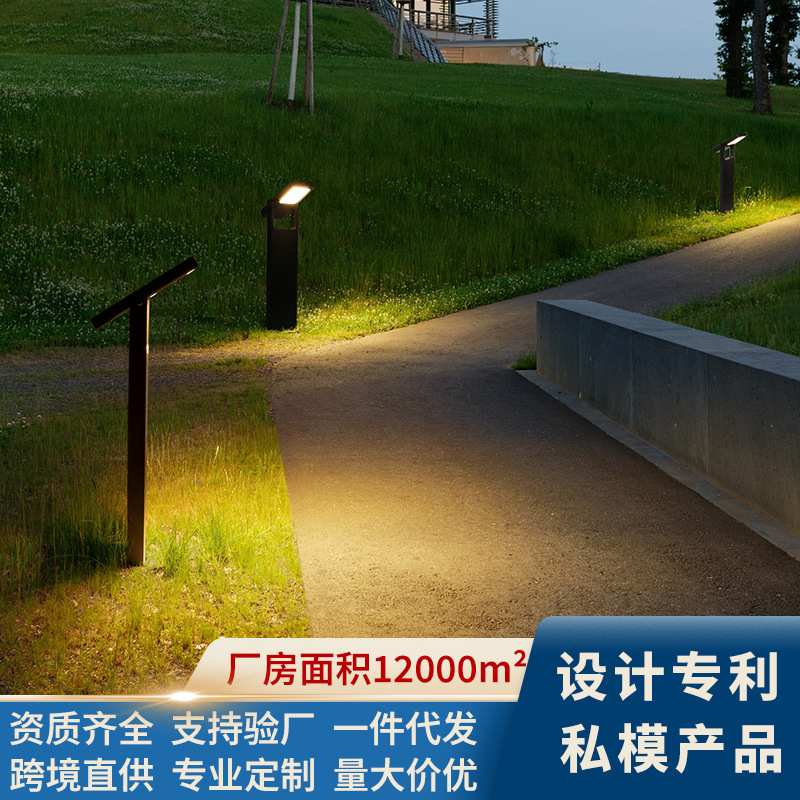 跨境太阳能灯户外庭院灯天黑花园家用地自动草坪灯灯灯插太阳能亮 - 图2