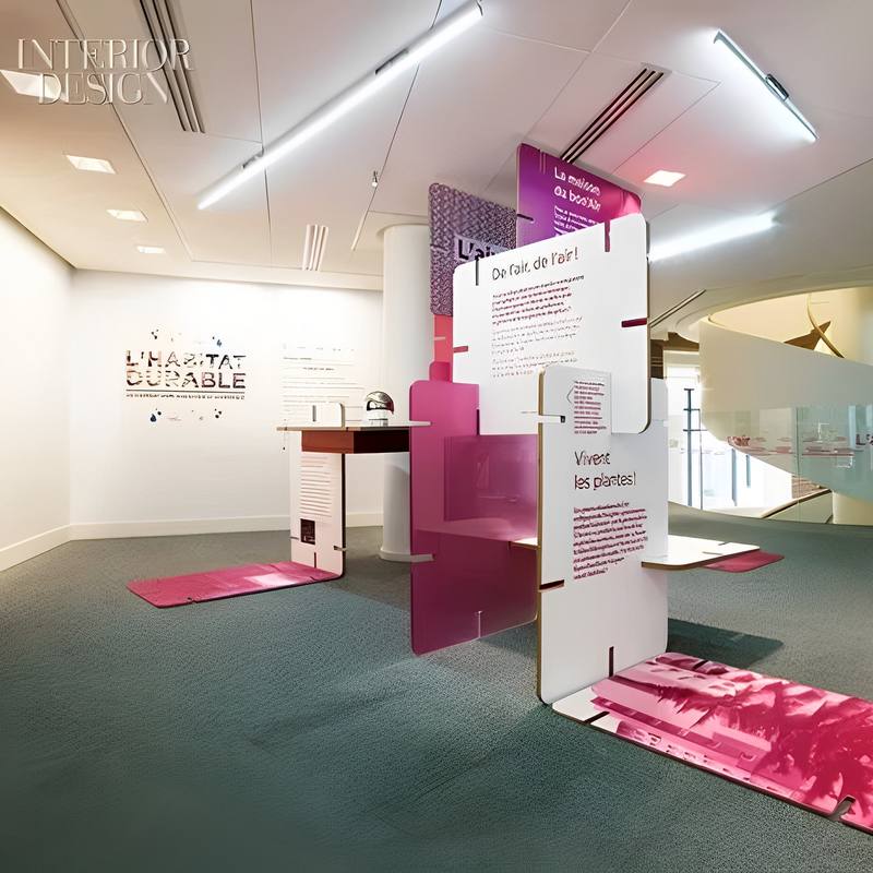 展会展板展览展示牌蜂窝纸板广告板特硬纸箱陈列置物架瓦楞纸展台 - 图1