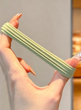 可爱简约不伤发耐用气质女孩高马尾头绳无痕高端网红爆款百搭发绳