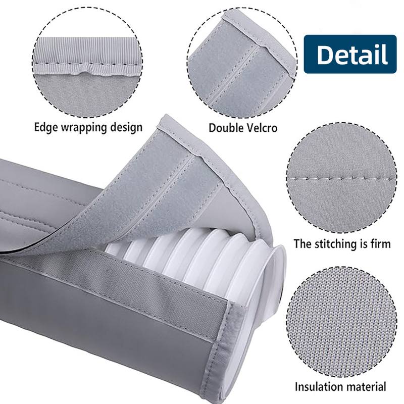 空调软管套排气管套防雨防冻软管套 魔术贴空调隔热软管保护罩 - 图0