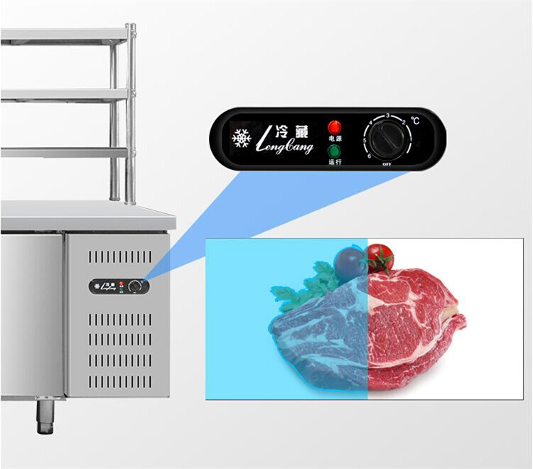 成都包送商用厨房冰柜冷藏工作台保鲜柜不锈钢冷冻操作台平冷冰箱