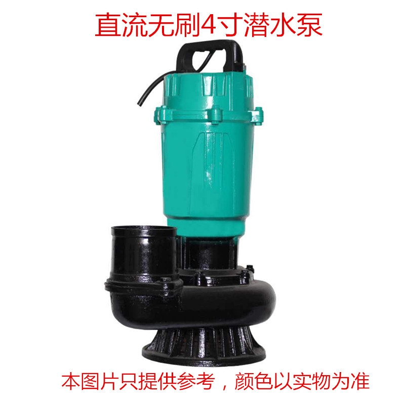 3寸4寸直流无刷12V24V48V60V直流潜水泵电瓶车水泵电动车船用水泵 - 图0