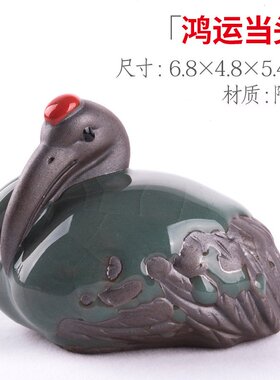 吸水石上水石微鱼缸桌面人物手工盆栽多宠宠花摆件小肉创意茶景观