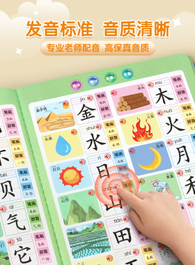 识字大王点读机幼儿园早教有声认字儿童发声书3000字卡片小孩神器