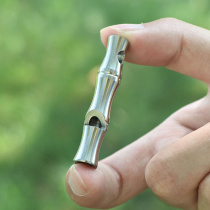 New titanium alloy whistles outdoor high frequency sonic boom Whistle Portable Referee Training Whistle High Frequency Metal Race