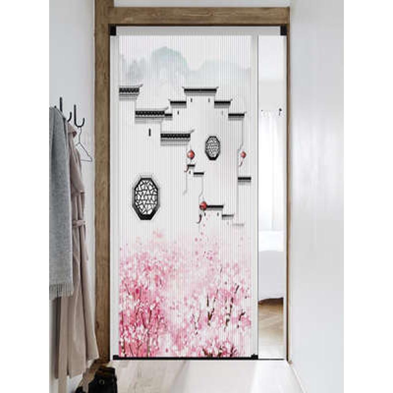 优诗曼新中式室内推拉移门折叠隐形门厨房客厅阳台隔断衣柜门定制 - 图0