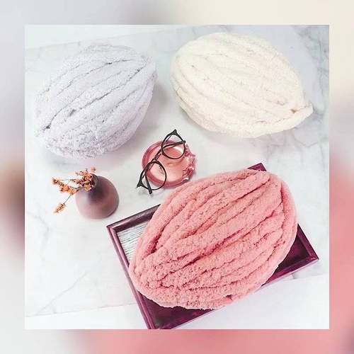 手织围巾毛线手工diy编织材料包手编手指粗冰条线渐变色送男女生 - 图2