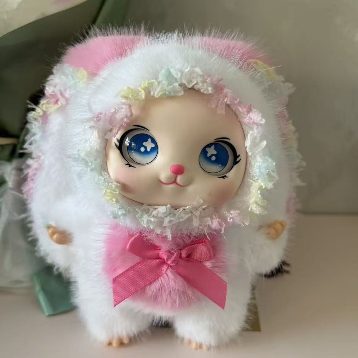 ตุ๊กตาทำมือหูยาวยอดนิยม สินค้าพร้อมขายส่ง จากโรงงาน ของประดับผ้าพลัช จี้ห้อยกระเป๋าของขวัญ