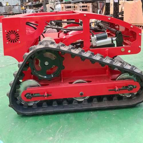 履带式遥控割草机多功能草坪开荒除草机全自动汽油果园修剪割草机 - 图0