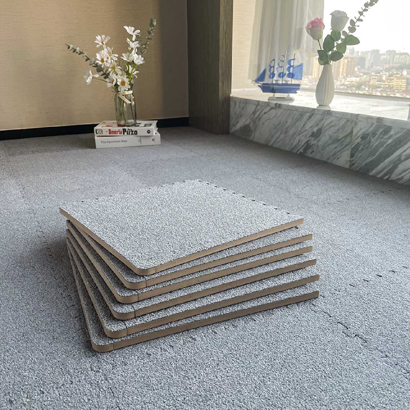 Room carpet, bedroom bedside blanket, can sit, sleep and fall, household floor mat, full spread, girl's living room splicing floor mat