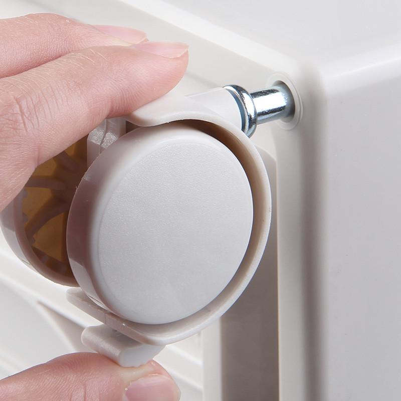 适配Tenma天马万向轮带刹车滑轮收纳箱垃圾桶静音轮子一副4个脚轮 - 图2