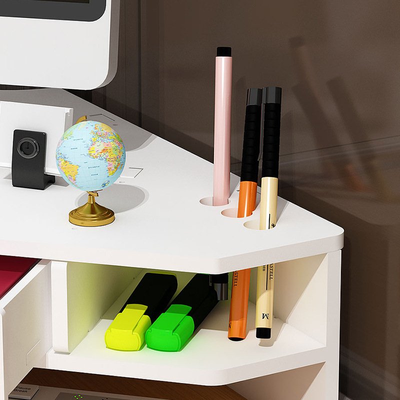 台式电脑增高架桌面收纳盒置物架支架转角显示器办公桌三角形屏幕 - 图0