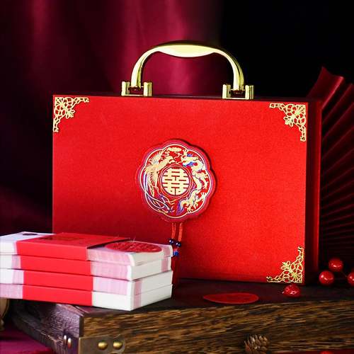 彩礼盒子订婚礼金箱结婚6万装万提亲308礼盒万箱现金万聘礼订亲12 - 图2