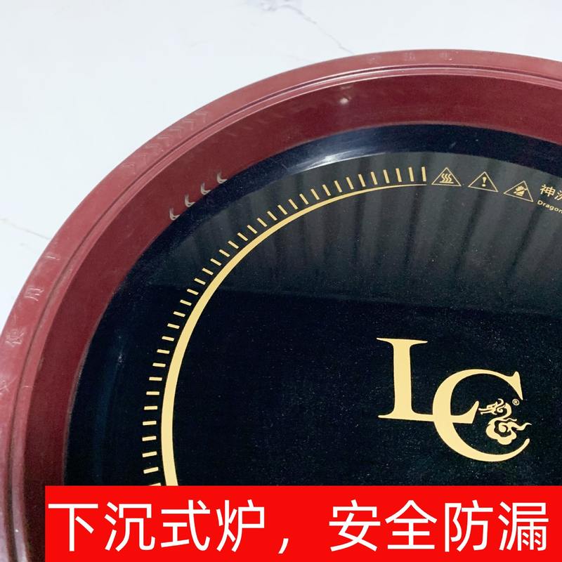 厂家定制1.6米仿石火锅餐桌带电磁炉一体商用家用多功能现代新款 - 图0