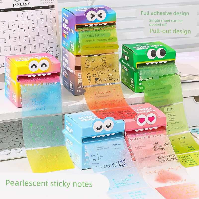 i人友好贴~上门取件贴纸多巴胺透明便利贴取件码退货记号贴指示牌 - 图0