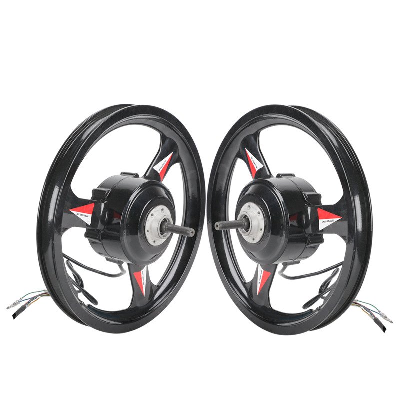 20寸镁合金一体轮雪地车电机 QH-SYM3-500(20)锂电自行车轮毂电机 - 图1