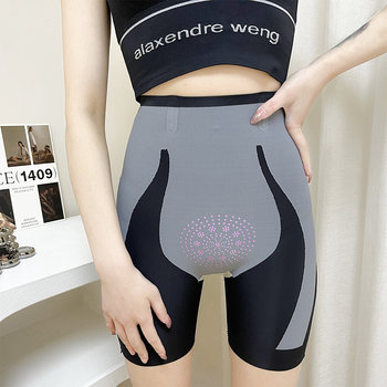 Kaka ອັບເກຣດ 5D magic suspension pants slimming high waist tummy pants 3-point yoga leggings safety pants to tighten the tummy