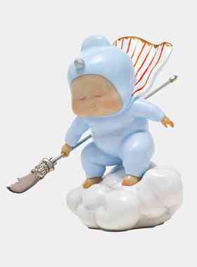 《稀有艺术镀青云》办公雕塑饰品创意家居精品饰品吴财神关羽