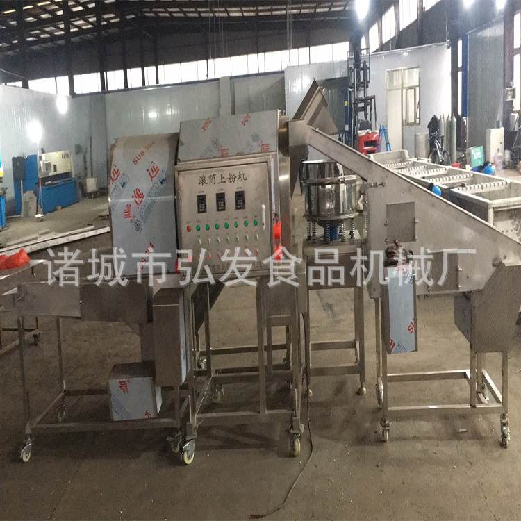 刀鱼段上糠机 油炸刀鱼裹粉上粉设备 海鲜淋浆浸浆流水线,淘宝优惠券,粉丝福利购,淘宝优惠卷