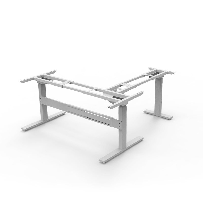 畅腾电动升降桌架站立办公桌三马达控制办公台金属商用办公桌 - 图3