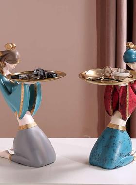 创意民族风进门玄关钥匙收纳摆件家居客厅乔迁新居少女房间装饰品