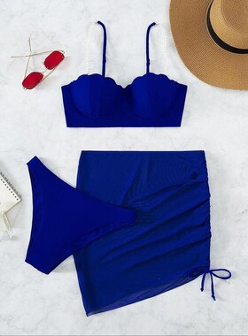Y 31516 Women's Solid Color Bikini 比基尼泳装 欧美跨境