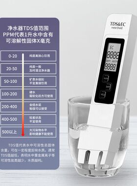 TDS水质检测笔批发矿物质电导率水质检侧仪TDS家用测水笔