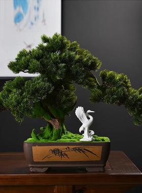 工艺品仙鹤现代简约装饰品创意玄关客厅电视酒柜红酒架陶瓷小摆件