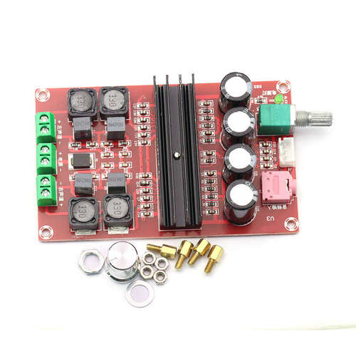 2*100W TPA3116D2数字功放板模块12V-24V大功率放大板宽电压 - 图0