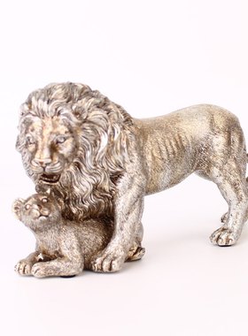 新品 新欧式狮树脂工艺品摆件电视机柜餐厅老板办公室客厅装饰品