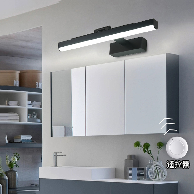 充电人体智能感应镜前灯led卫生间免打孔北欧浴室镜柜无线化妆灯