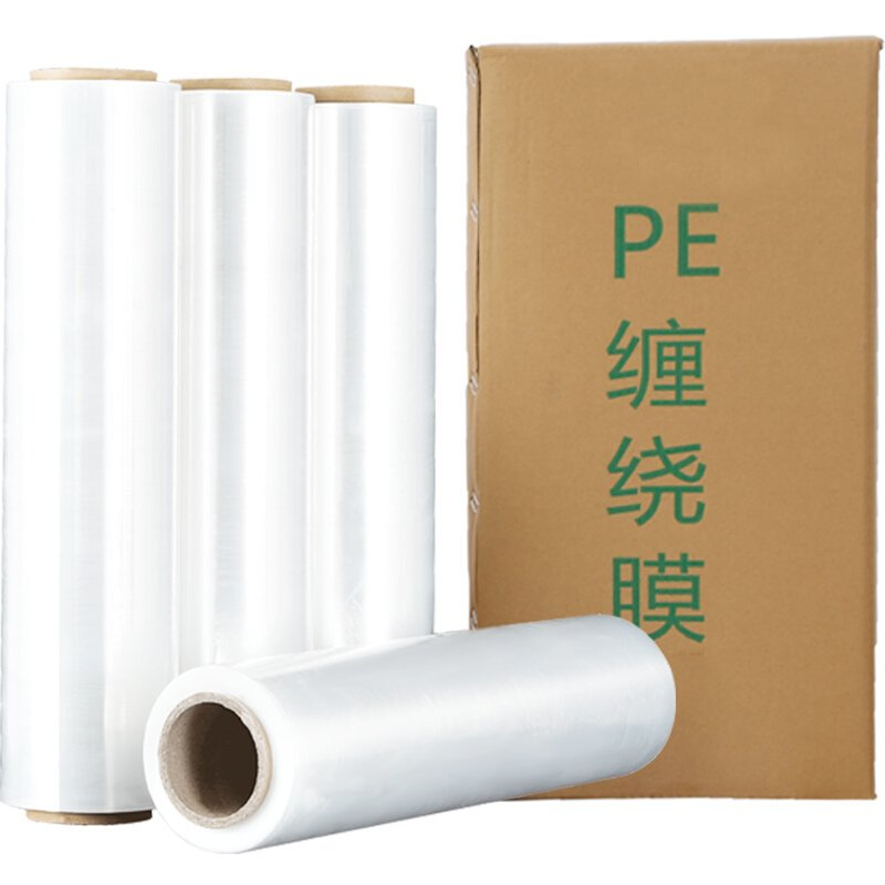 PE拉伸膜缠绕膜50cm宽保鲜膜大卷工业商用塑料薄膜纸打包膜包装膜 - 图3