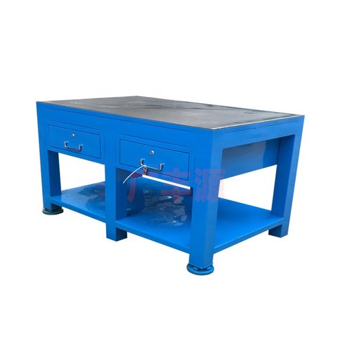 钢板桌面钳工工作桌车间模具工作台重型飞模台焊接装配桌可配虎钳 - 图2