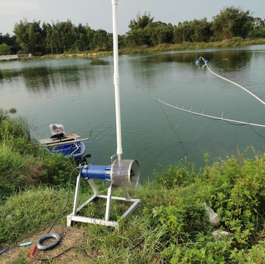 销浮桶推式推水增氧机鱼塘推流曝气机大功率氧射流泵水产设备包厂-图2