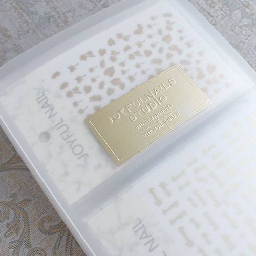 ins网红美甲简约风贴纸收纳册质感磨砂白指甲贴花整理本工具新款 - 图0