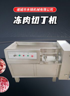 全自动立式微冻肉切丁机臊子面肉牛肉切粒机五香绞肉机切肉丁机