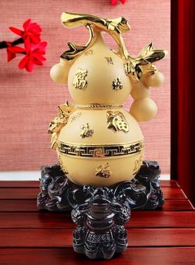百福招财葫芦摆件金蟾乔迁开业礼品客厅电视酒柜博古架装饰品出口