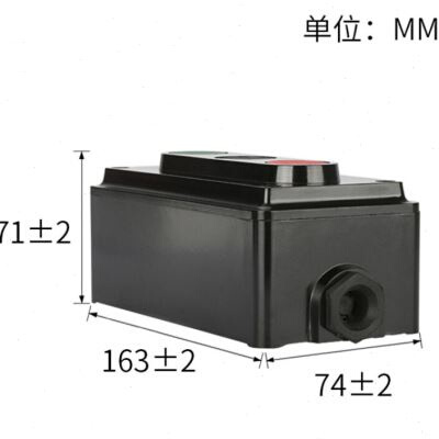 停止自LA43H复位工业2H控制LA4按钮启动盒按钮开关二位三联 - 图1