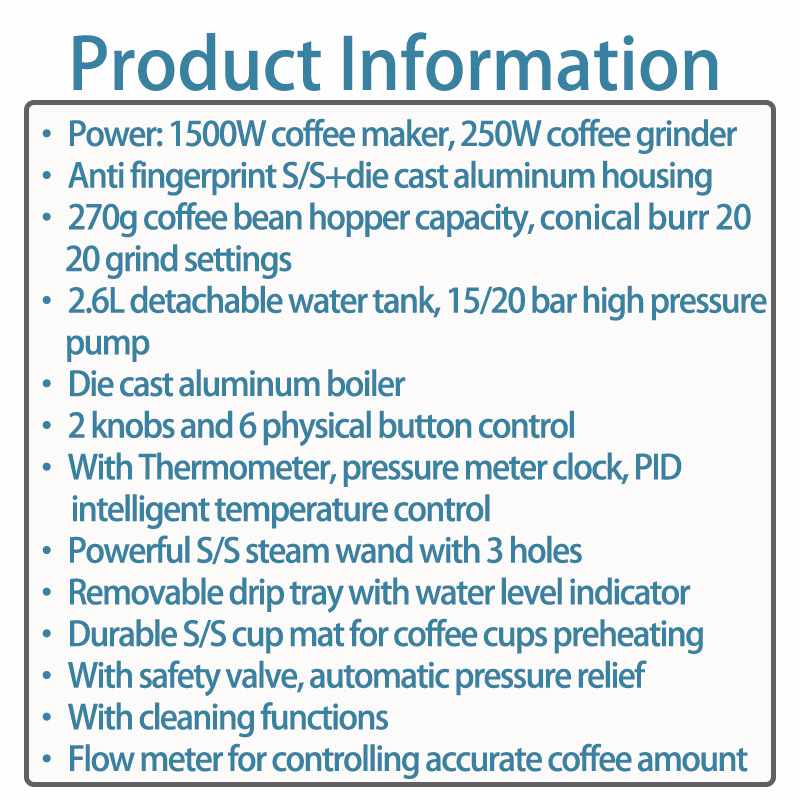 外贸咖啡机意式浓缩咖啡机研磨一体打奶泡高压萃取coffe machine,淘宝优惠券,粉丝福利购,淘宝优惠卷