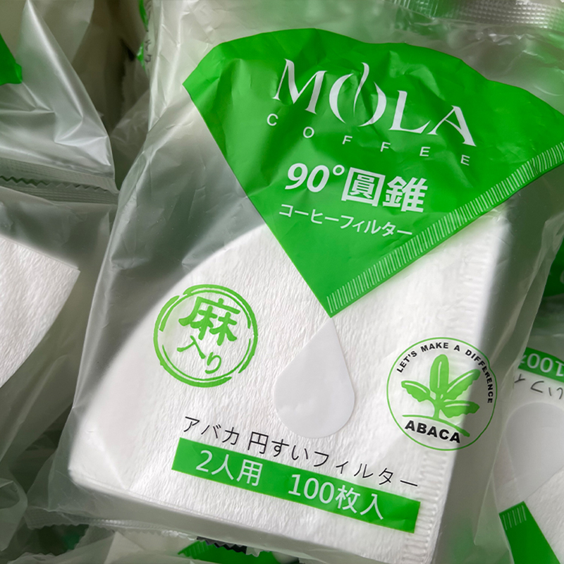 日本原装三洋MOLA手冲咖啡滤纸滴漏咖啡滤纸V60麻纤维滤纸100片装 - 图2