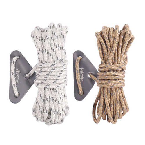 HIKEMAN户外反光营绳多功能天幕风绳实芯帐篷固定绳三角扣调节绳 - 图3