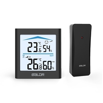 BALDR Wireless temperature and humidity meter indoor and outdoor temperature table comfort magnetic suction with backlight manufacturer electronic clock