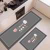 Diatom mud kitchen floor mats, non-slip, anti-oil, water-absorbent door mats, waterproof special wipeable no-wash carpets for home use