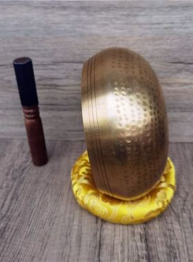 尼泊尔手工佛音碗响铜瑜伽冥想颂钵音疗静心钵铜磬钵盂佛音钵