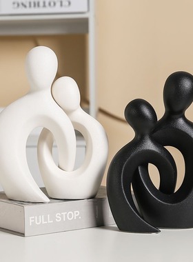 幸福之家摆件现代轻结婚婚庆礼物客厅供乔迁厂奢家居新款装饰摆件