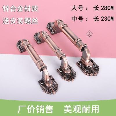 铝合金推拉铁门门把手移门防盗门大门拉手古铜通用型木门明装老式 - 图2