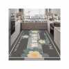 The new diatom mud wipeable, washable and absorbent special carpet floor mats for the kitchen are fully covered with waterproof and oil-proof kitchen floor mats.