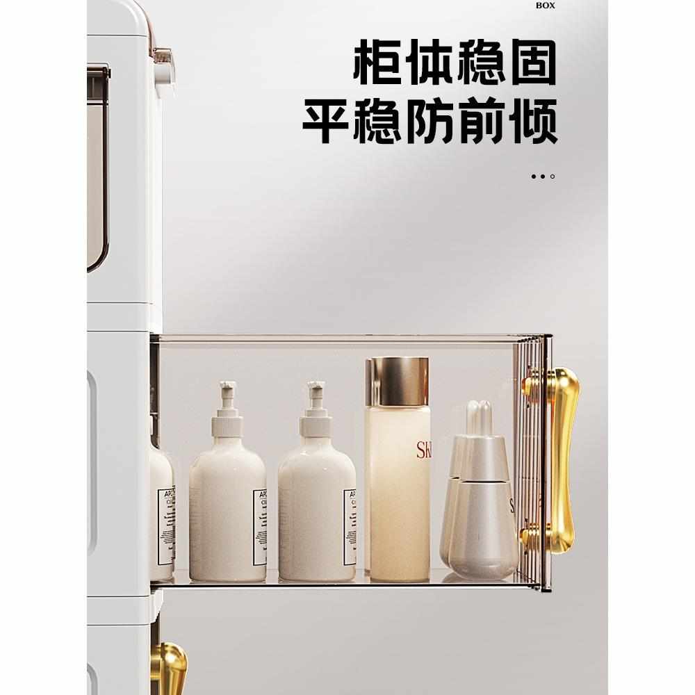 卫生间置物架浴室厕所洗手间马桶夹缝储物收纳柜免打孔落地置物柜 - 图2