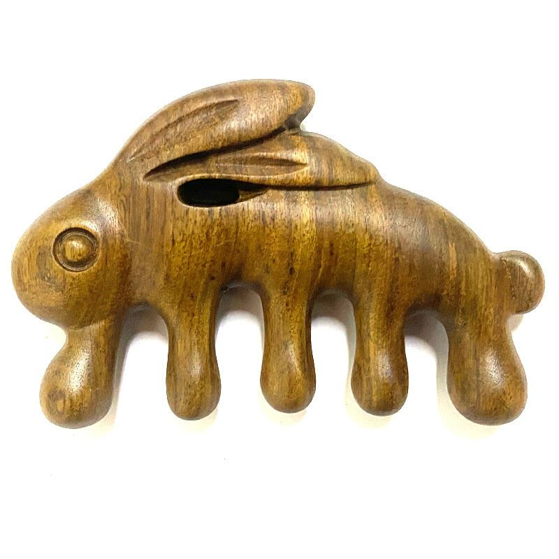 2023本命年兔年檀木梳子送妈妈母亲婆婆老人女朋友闺蜜生日礼物盒